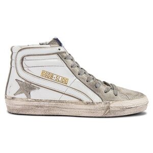 Golden Goose Slide Sneakers Size 36 Distressed Leather Suede High Top Italy